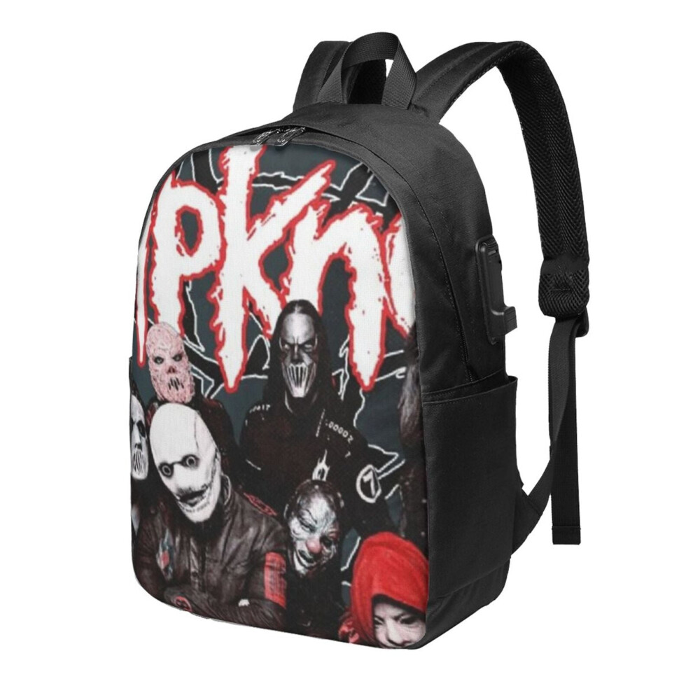 Slipknot F Laptop Backpack 17 Inch Light/Black 900881716796