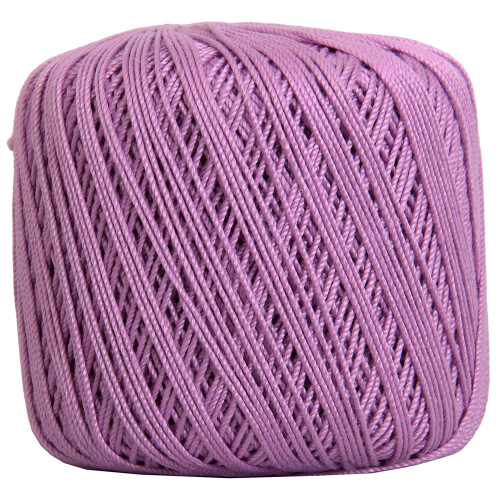 Threadart pure cotton crochet thread size 3 lilac 50g