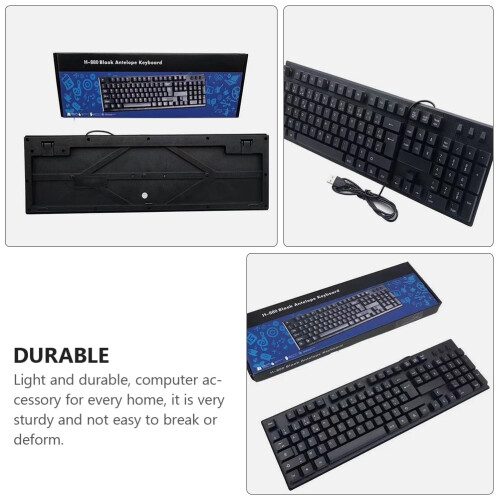 Gaming Keyboard for Laptop USB Full Size ABS 2