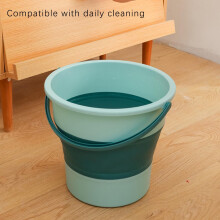 Seau pliable et portable pour le nettoyage des serpillières, idéal pour le jardin, le camping, la pêche et le lavage de voiture. Capacité de