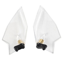 Deflector de Aire Ajustable para Carenado Superior de Motocicleta para Gold Wing GL 1800 2018-2022, Piezas Deflectoras de Viento Blancas.