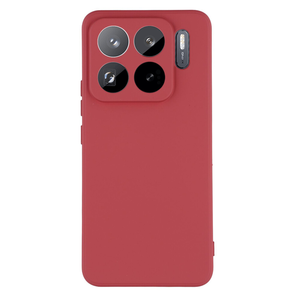(Hawthorn ) Amorus For Xiaomi 15S Pro Case Precise Cutouts Tpu Fiber Lining Shockproof Phone Cover Red 6914298385128
