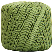 Threadart mercerized cotton crochet thread size 3 avocado