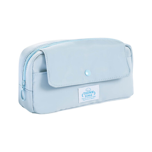 Cailmei transparent pencil case blue large capacity