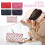 Red heart makeup bag travel toiletry case 1 piece 2