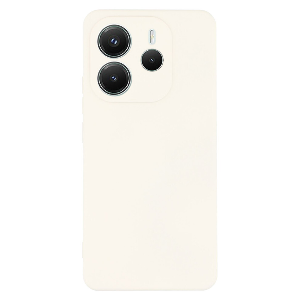 (White) Amorus For Xiaomi Redmi Note 14 4G (163.25Mm) Case Precise Cutouts Tpu Fiber Lining Shockproof Phone Cover White 6914293699244