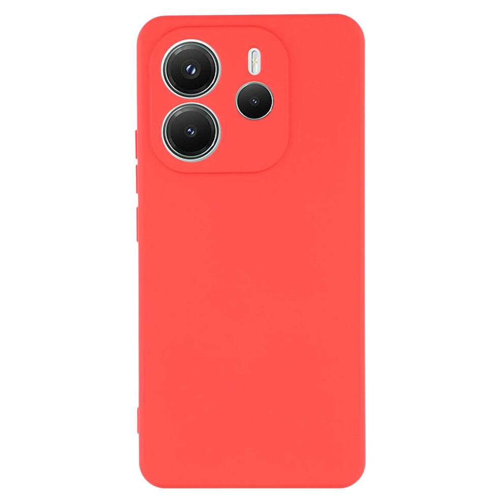 (Red) Amorus For Xiaomi Mi Note 14 4G (163.25Mm) Case Precise Cutouts Tpu Fiber Lining Shockproof Phone Cover Red 6914291728656