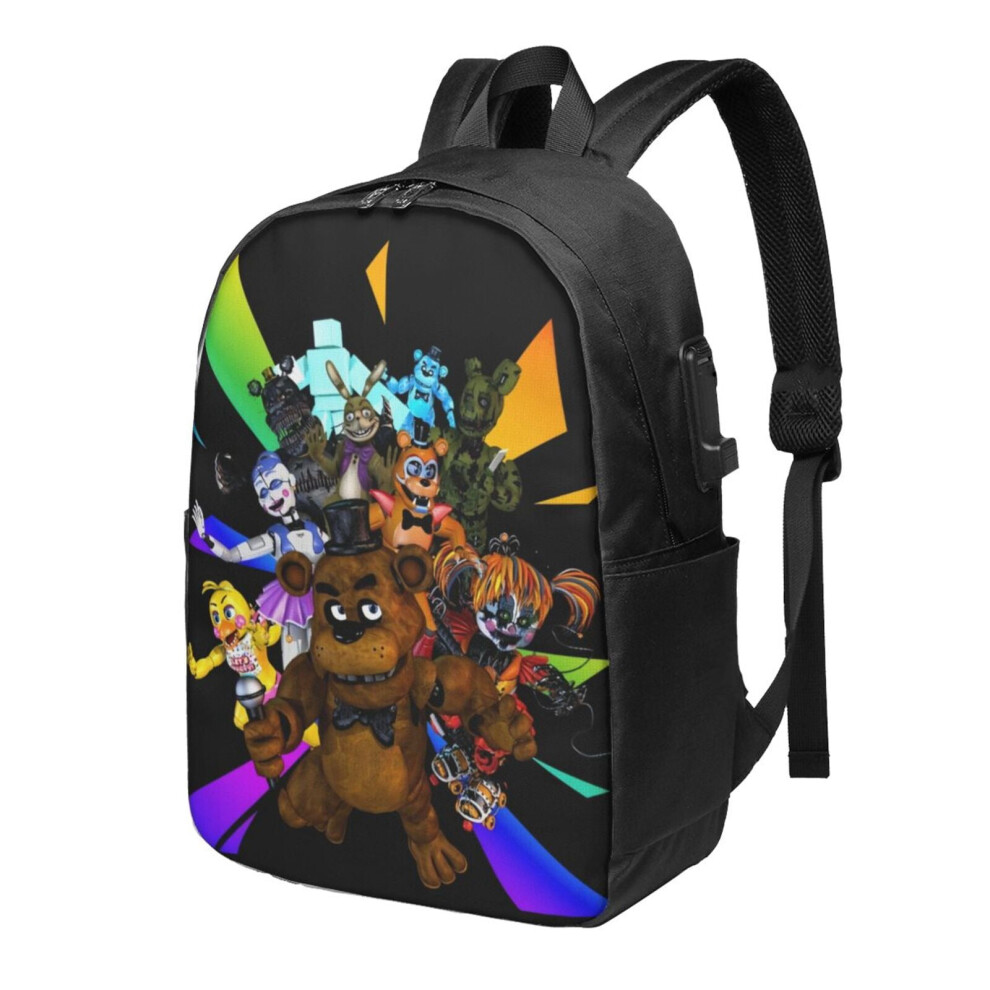 Fnaf F Laptop Backpack 17 Inch Light/Black 900881716932