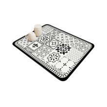 Alfombrilla de secado rápido para platos Ouytwer, alfombrilla retro de secado rápido con drenaje de agua para cocina Y5H7