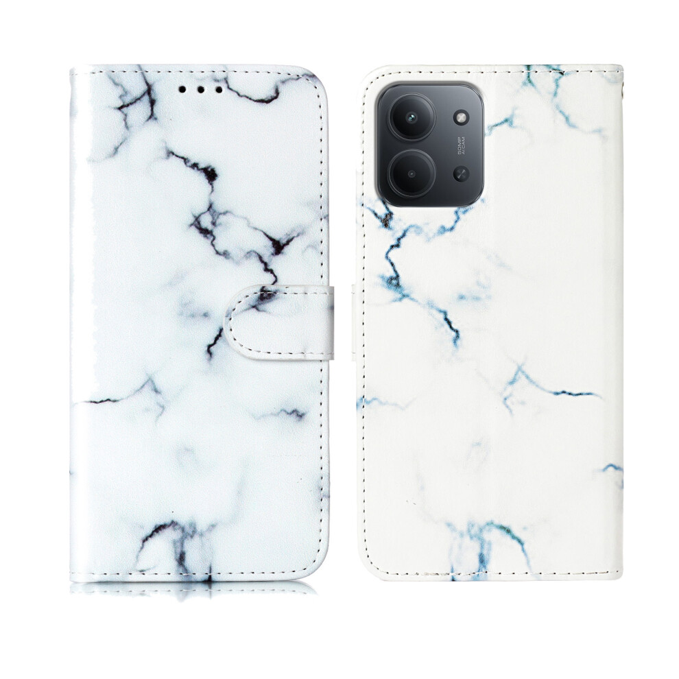 ( Marble) For Xiaomi Redmi Redmi 15C 4G (Eu) (173Mm) / 15C 5G (Eu) (173Mm) / Poco C85 4G (173Mm) Case Marble Paint Leather Phone Cover White 6914297719726