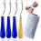 Latch Hook Tools Wooden Plastic Blue Handle 4 Pack 1