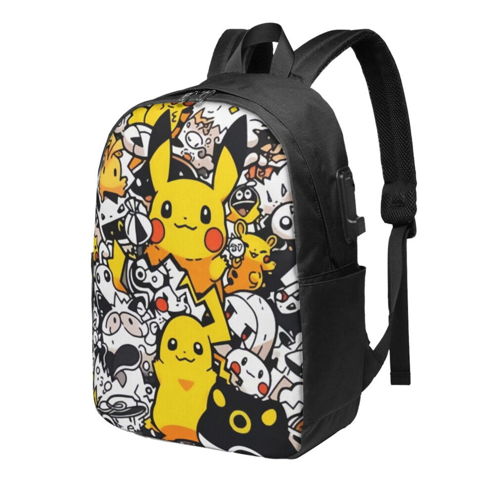 Pikachu F Laptop Backpack 17 Inch Light/Black 900881717410