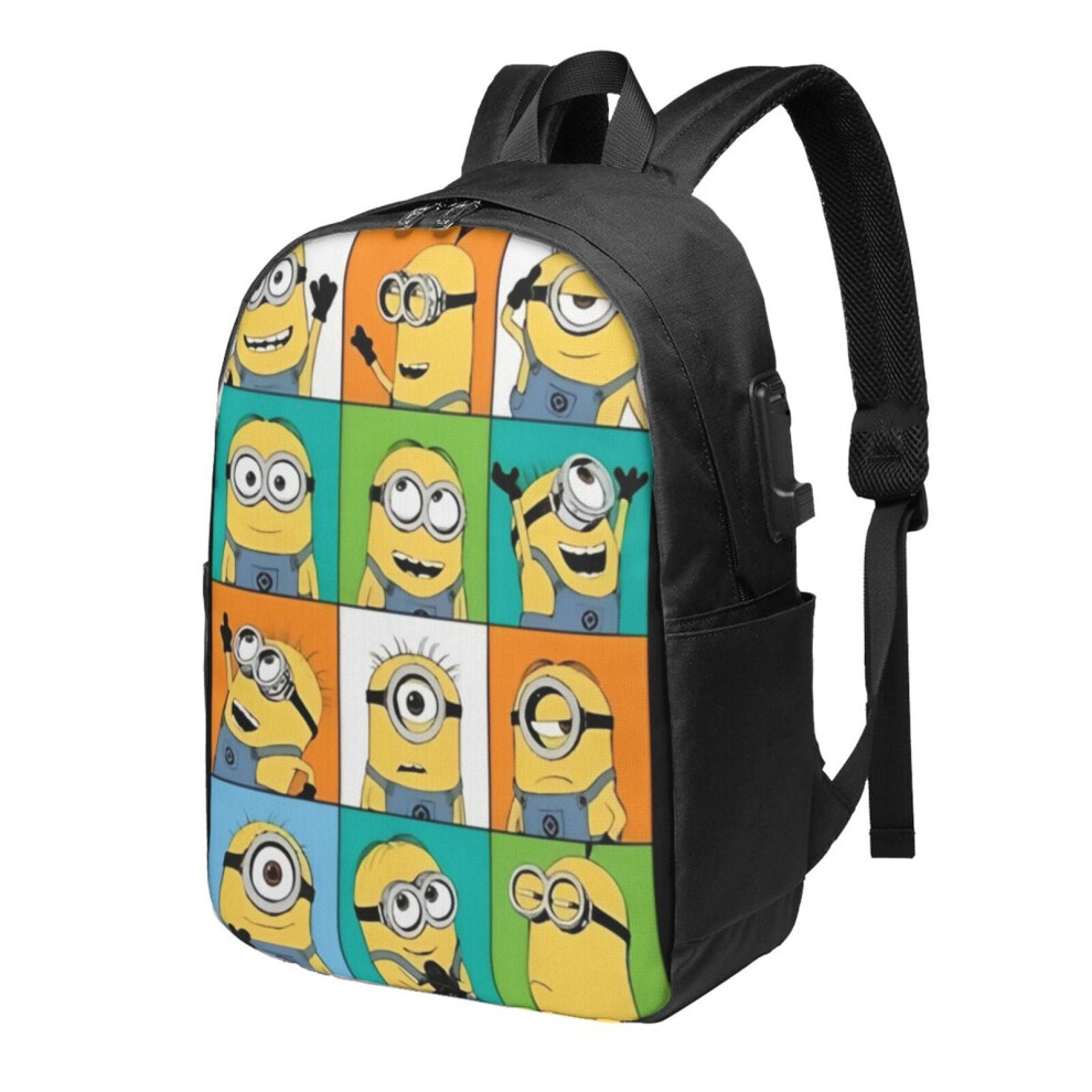 Minions F Laptop Backpack 17 Inch Light/Black 900881717328