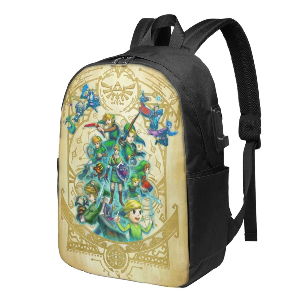 Zelda F Laptop Backpack 17 Inch Light/Black 900881717502