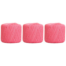 Threadart mercerized cotton crochet thread size 3 pink