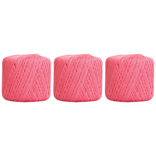 Threadart mercerized cotton crochet thread size 3 pink