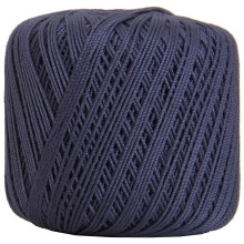 Threadart cotton crochet thread size 3 navy 50g