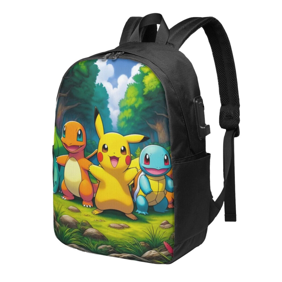 Pikachu F Laptop Backpack 17 Inch Light/Black 900881717861
