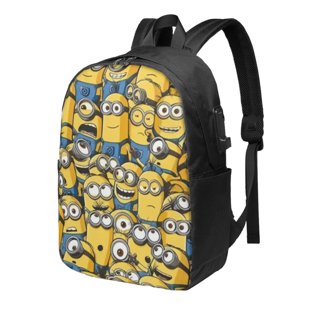 Minions F Laptop Backpack 17 Inch Light/Black 900881717762