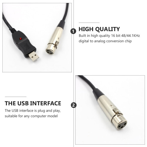 PVC line converter cable microphone for computer