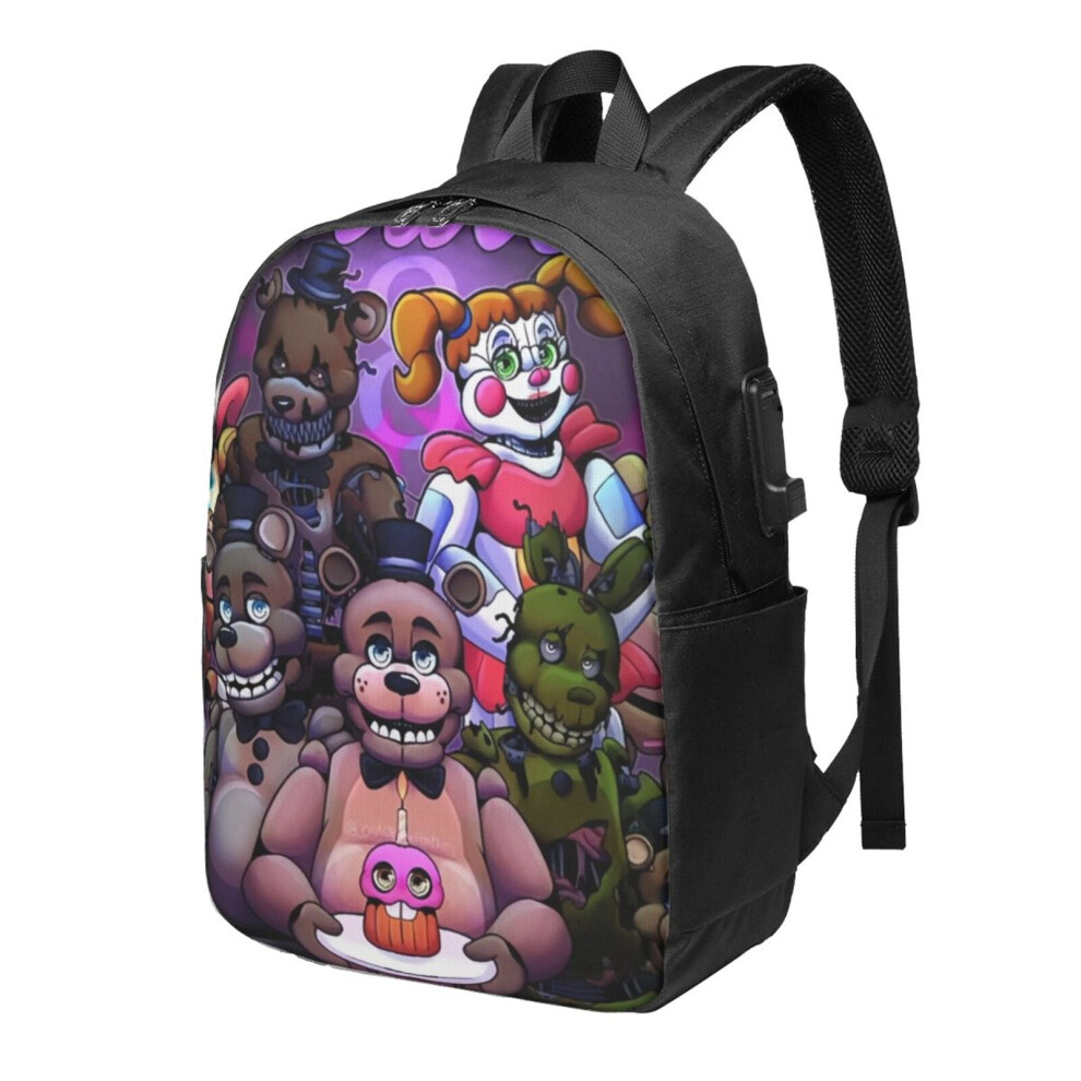 Fnaf F Laptop Backpack 17 Inch Light/Black 900881717670