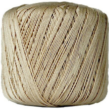 Threadart mercerized cotton crochet thread size 10 tan 50g