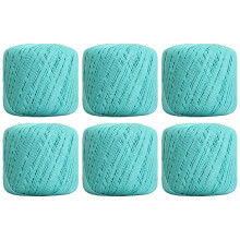 Threadart mercerized cotton crochet thread size 3 aqua
