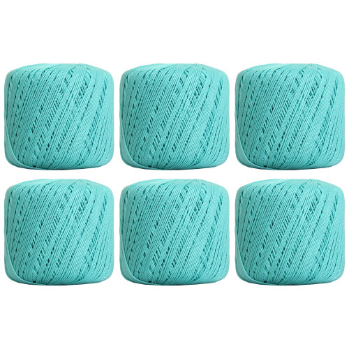 Threadart mercerized cotton crochet thread size 3 aqua