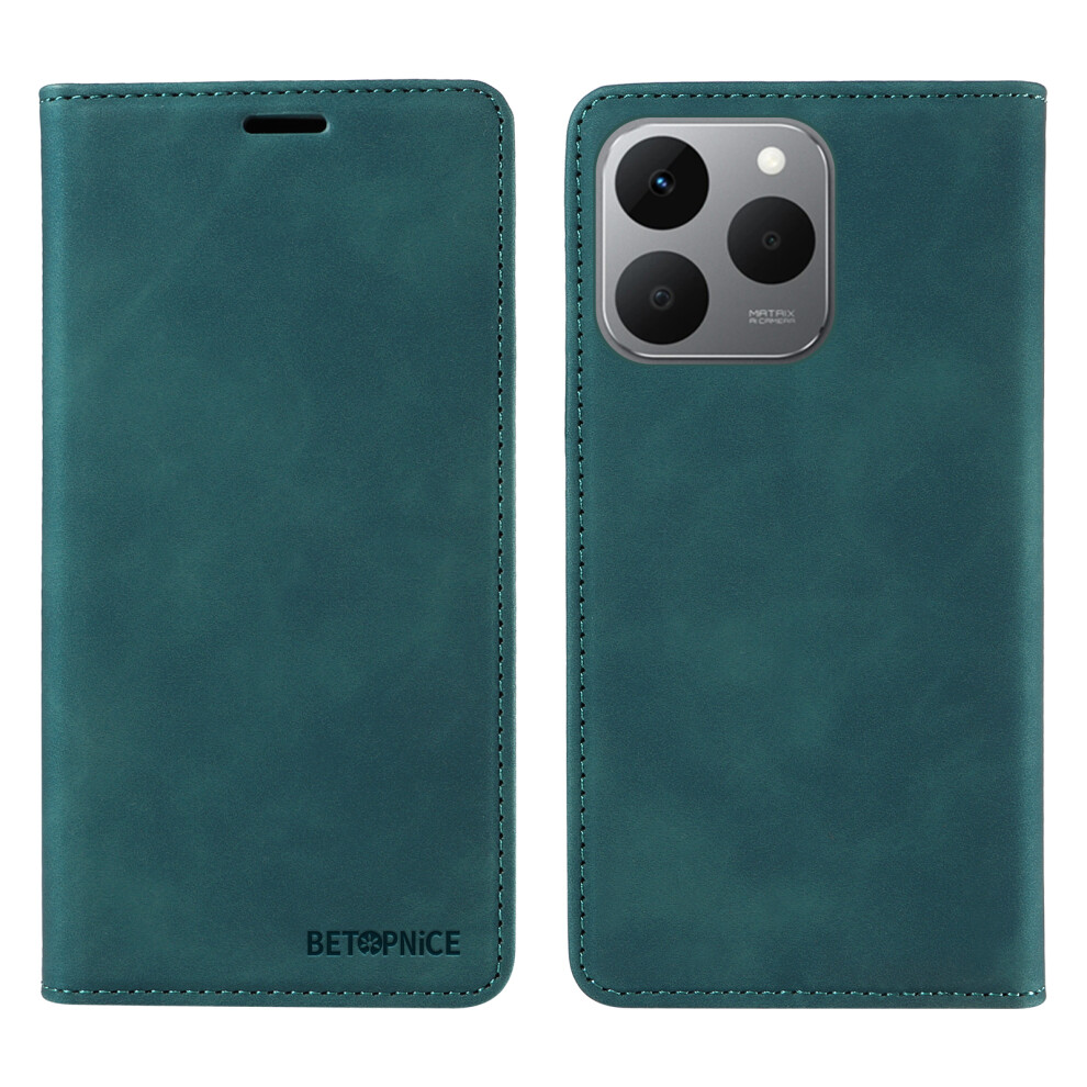 (Green) Betopnice For Realme 15T 5G Case Magnetic Closure Rfid Blocking Wallet Stand Leather Phone Cover Green 6914290787692