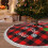 Christmas tree skirt plaid 36 inch 8