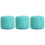 Mercerized Cotton Crochet Thread Size 3 Aqua 3-Pack 1