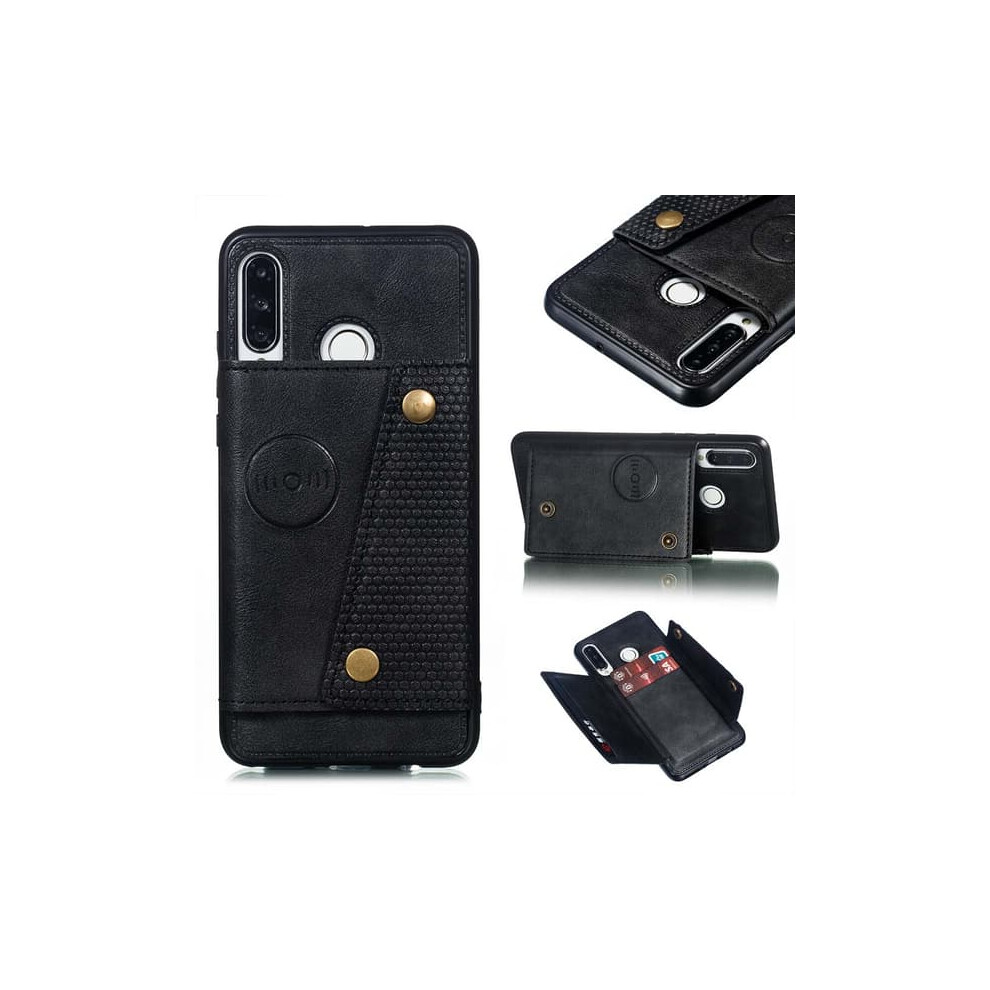 Huawei P30 Lite Retro Case With Card Slot Black 962029558514