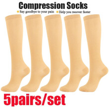 Compression Socks for Men and Women 20-30 mmHg 5 Pairs