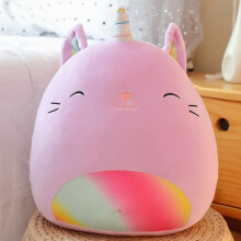 Squishmallow unicorn cat doll purple 35 cm