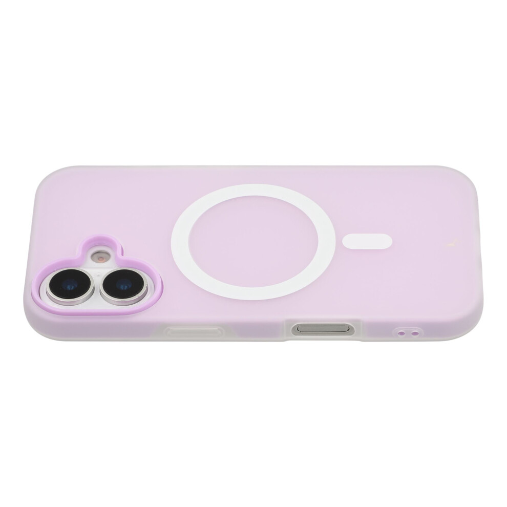 (Purple) For Iphone 16 Case Compatible With Magsafe Pc + Tpu Frosted Phone Cover Purple 6914297492667