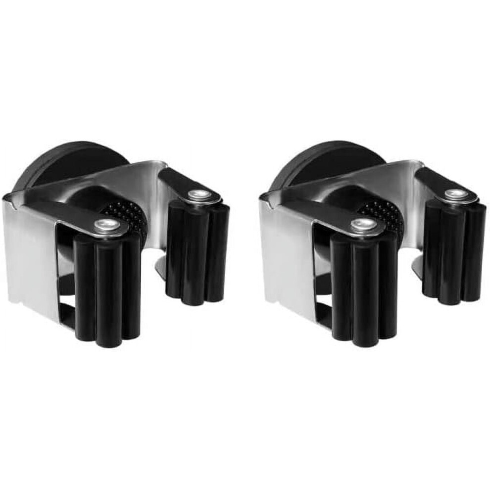 Magnetic Broom Holder 2Pcs No-Drill Mop Rack 940684983476