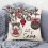 Capas de Almofada de Natal de 45 cm (17,72 polegadas) - Capas de Almofada Decorativas de Linho Estilo Fazenda para Sofá - Feliz Natal 1