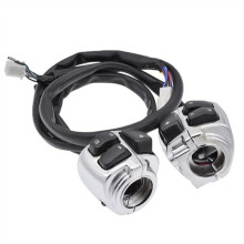 Interruptor de Control de Intermitentes para Manillar de Motocicleta de 25 mm para XL883 Sportster Dyna V-ROD Softail
