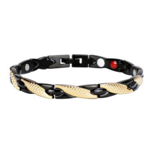 Magnetic Health Bracelet Black and Gold