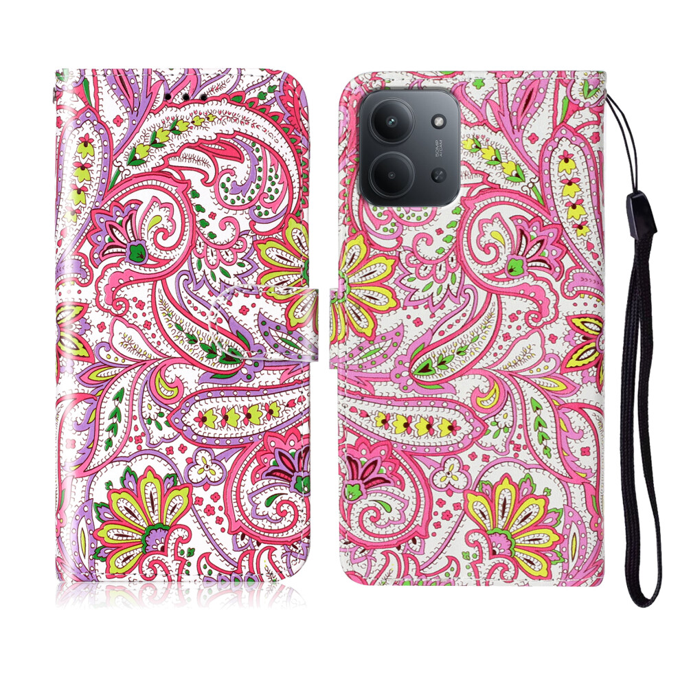 (Datura) For Xiaomi Redmi 15C 4G (Global) (171Mm) Case Pattern Leather Wallet Phone Cover With Strap 6914297792392