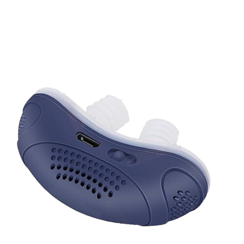Mini anti-snoring device blue 6x2.5x2.5 cm CPAP compatible