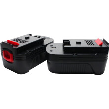 Batería para herramientas eléctricas UpStart Components de 18 V y 1500 mAh para Black and Decker, paquete de 2