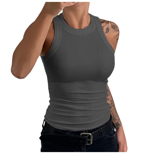 Women's tank top backless vest L