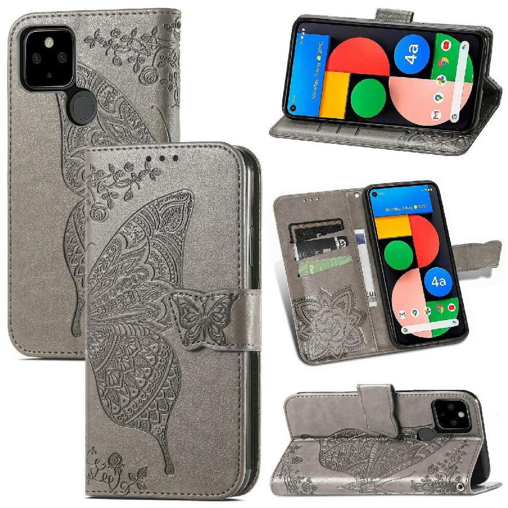Google Pixel 5A Wallet Case Butterfly Wing Design 971050036823