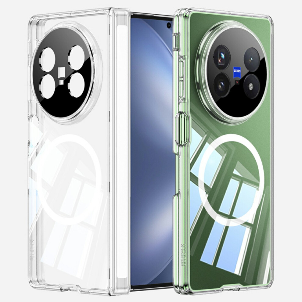 (Transparent) Gkk For Vivo X Fold5 5G Magnetic Case Hinge Protection Clear Tpu Phone Cover 6914291609474