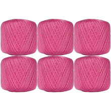 Threadart crochet thread size 10 hot pink 6-pack