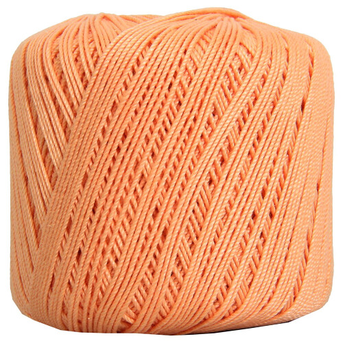 Threadart mercerized cotton crochet thread size 3 apricot