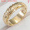 WEANT Women's 14k Gold Engraved Flower Ring 1