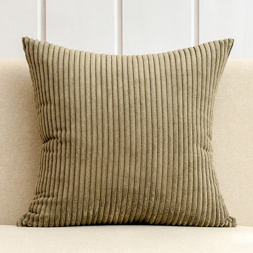 WOCACHI navy blue striped polyester throw pillow 20x20 inch