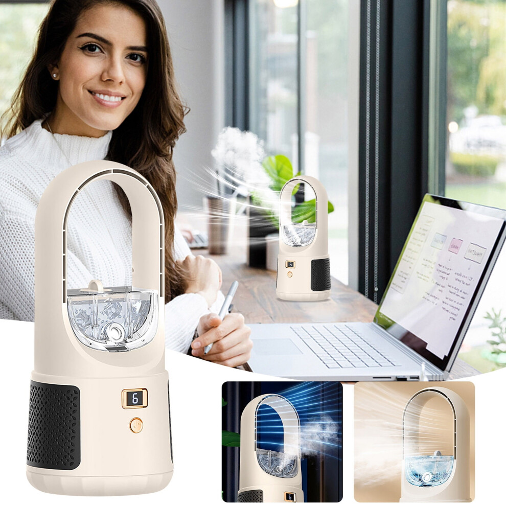 Oyigu Bladeless Desktop Humidifying Fan Usb Rechargeable 975221925718